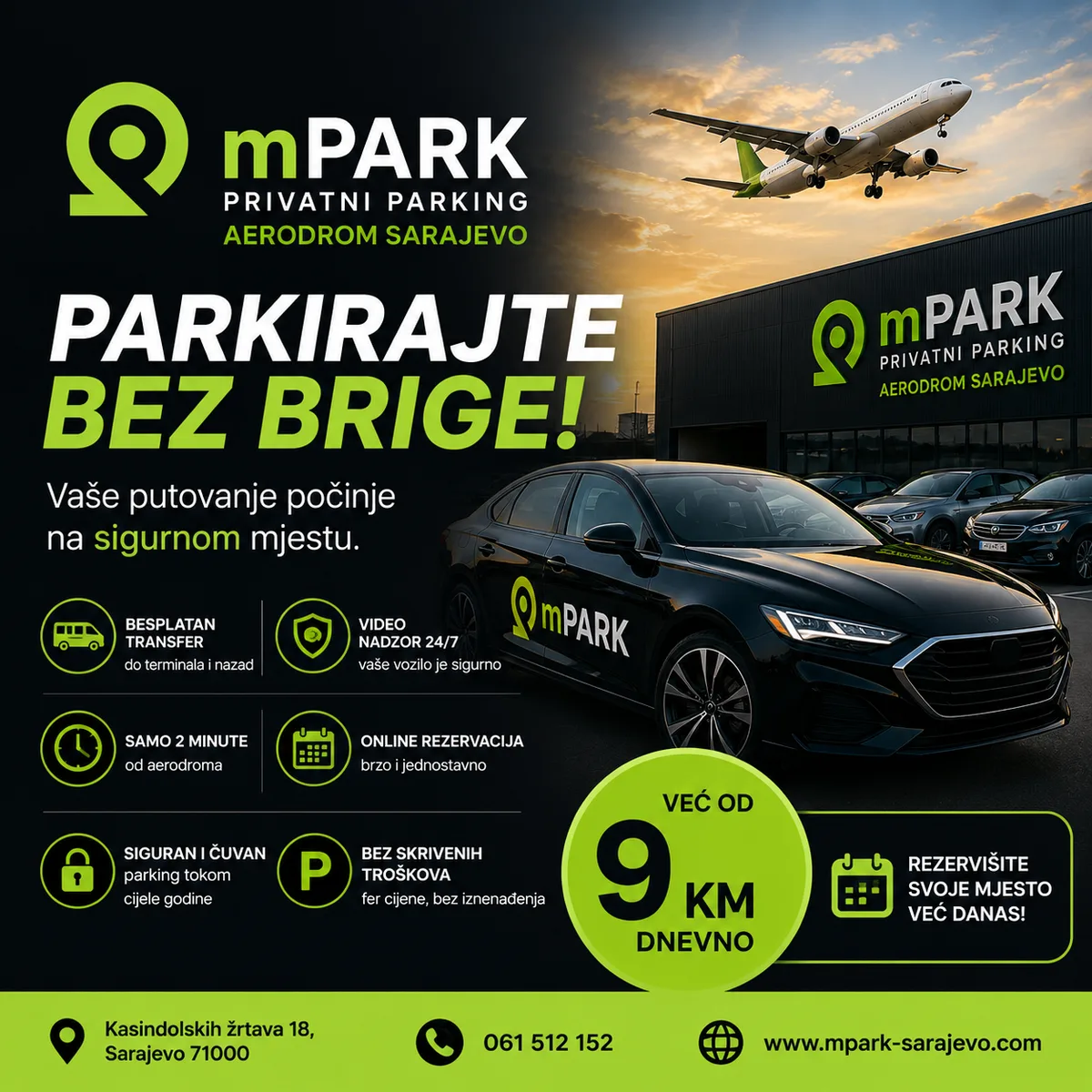 mPark | Privatni Parking Aerodrom Sarajevo thumbnail 2